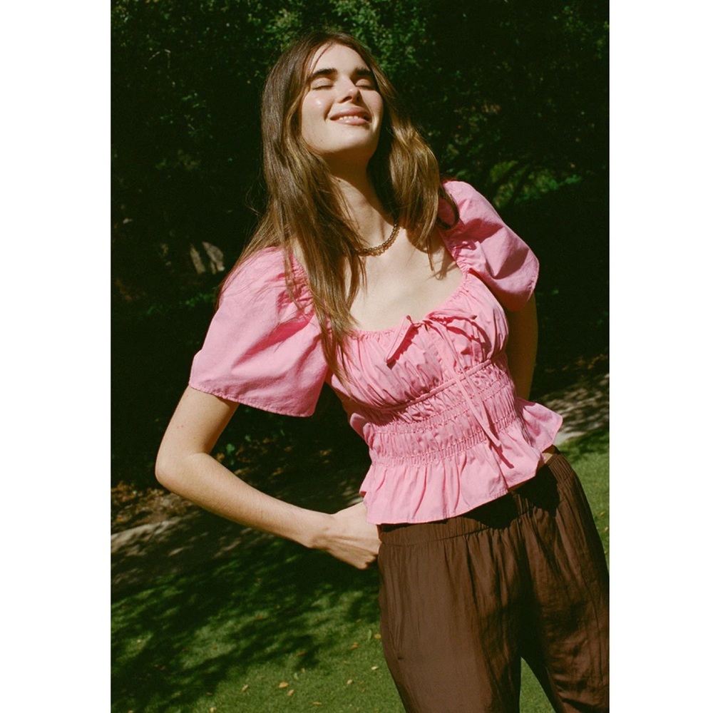 Ciao Lucia Small Elvia Top Carnation Pink Blouse